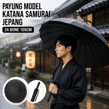 HHYUKIMI Payung Model Katana Samurai Jepang 24 Bone 105cm - B062