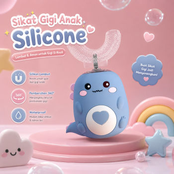 Gambar produk MxD Sikat Gigi Anak Elektrik Toothbrush U-Shaped Teether Silicone - Mx01
