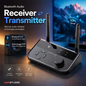 TaffSTUDIO Bluetooth Adaptor Audio Receiver Transmitter Wireless 10M - B39