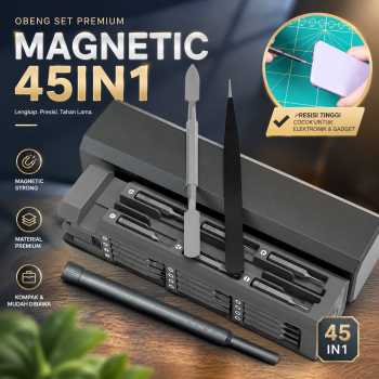 Januel Obeng Set Premium Precision Screwdriver Magnetic Bits 45in1 - Jn19