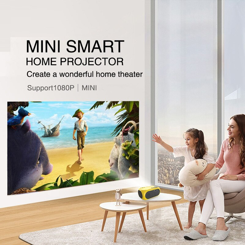 Taffware Proyektor Mini LCD Full HD 1080P 1200 Lumens Home Theater - M24 Gambar produk Taffware Proyektor Mini LCD Full HD 1080P 1200 Lumens Home Theater - M24 - 5
