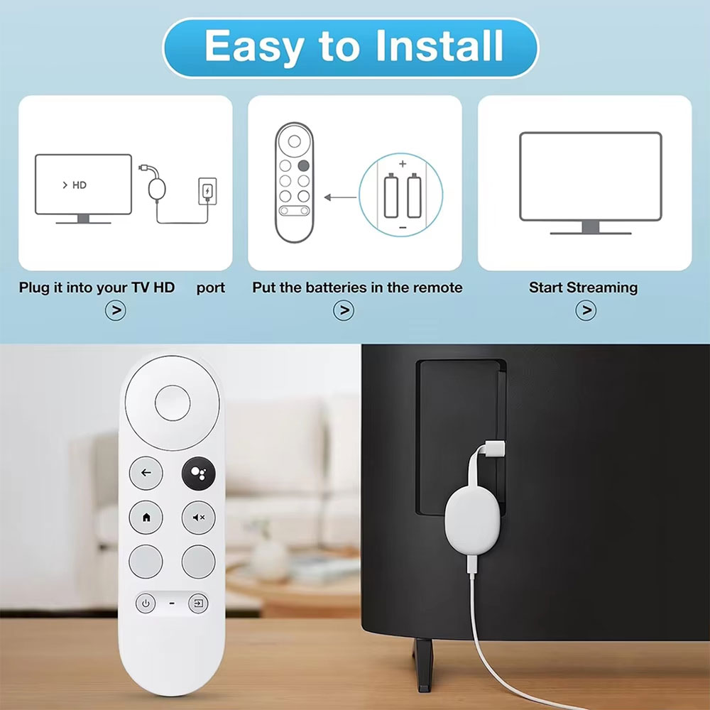 AUL Remote Control Replacement for Chromecast Google TV - G9N9N Gambar produk AUL Remote Control Replacement for Chromecast Google TV - G9N9N - 2