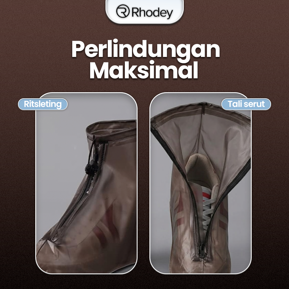 Rhodey Cover Pelindung Sepatu Anti Air Shoes Cover PVC with Zipper XL - F-203 Gambar produk Rhodey Cover Pelindung Sepatu Anti Air Shoes Cover PVC with Zipper XL - F-203 - 1