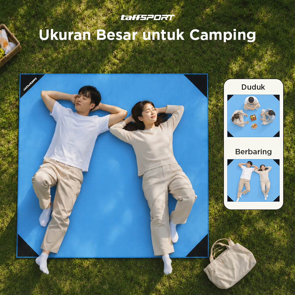 TaffSPORT Tikar Lipat Matras Camping Piknik Waterproof Mat 1.4x1.52M - FS-007 Gambar produk TaffSPORT Tikar Lipat Matras Camping Piknik Waterproof Mat 1.4x1.52M - FS-007 - 1