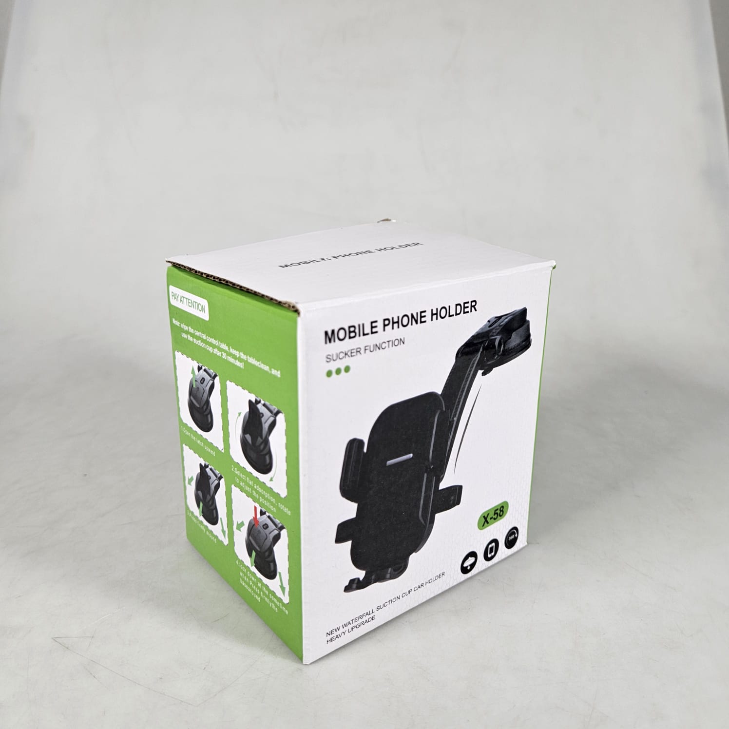 SEAMETAL Holder HP Mobil Flexible Arm 360 Rotation Car Phone Holder - X-58 Gambar produk SEAMETAL Holder HP Mobil Flexible Arm 360 Rotation Car Phone Holder - X-58 - Kemasan