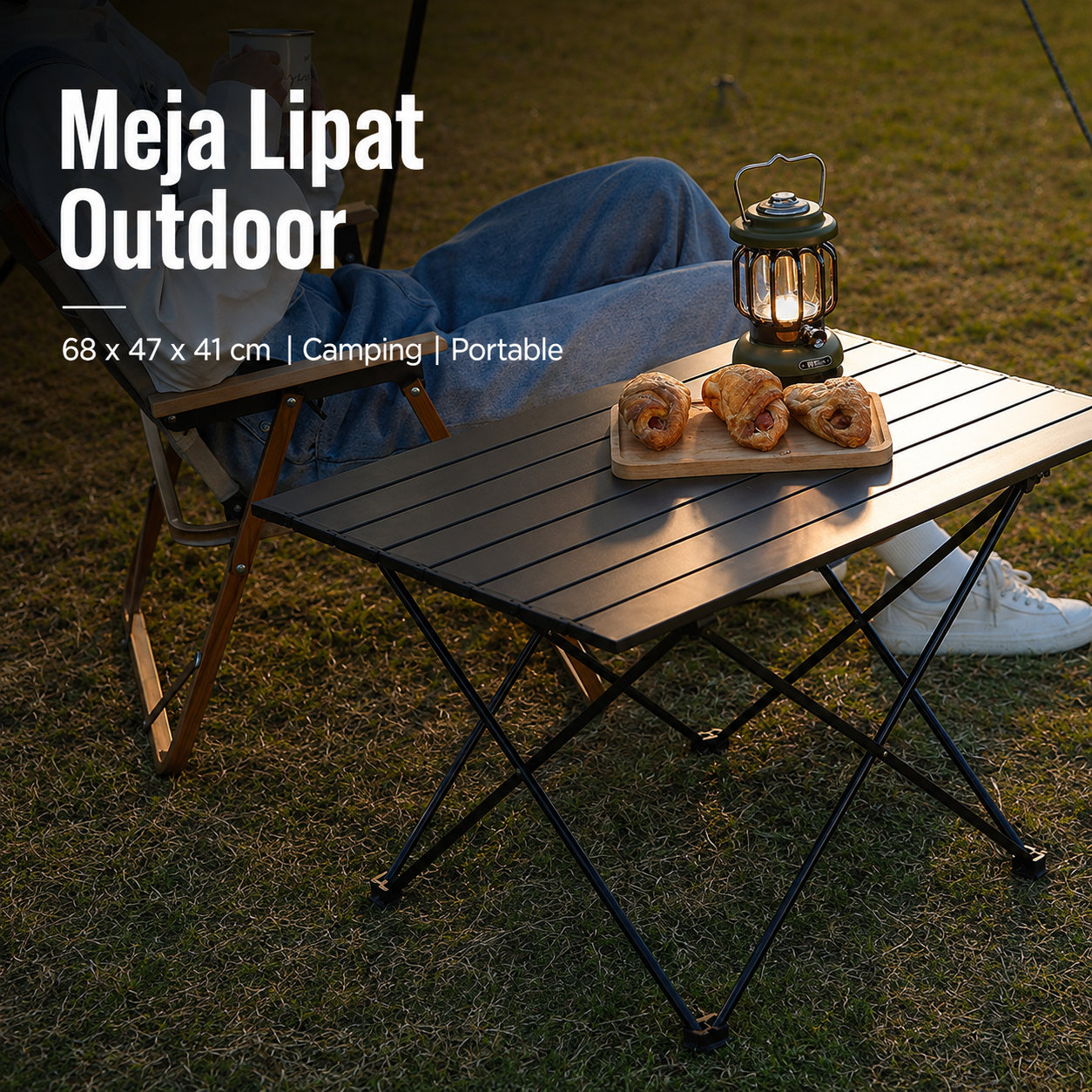 PHMALL Meja Lipat Outdoor Piknik Camping Portable Table with Bag 68x47x41cm - PH3 Gambar produk PHMALL Meja Lipat Outdoor Piknik Camping Portable Table with Bag 68x47x41cm - PH3 - Utama