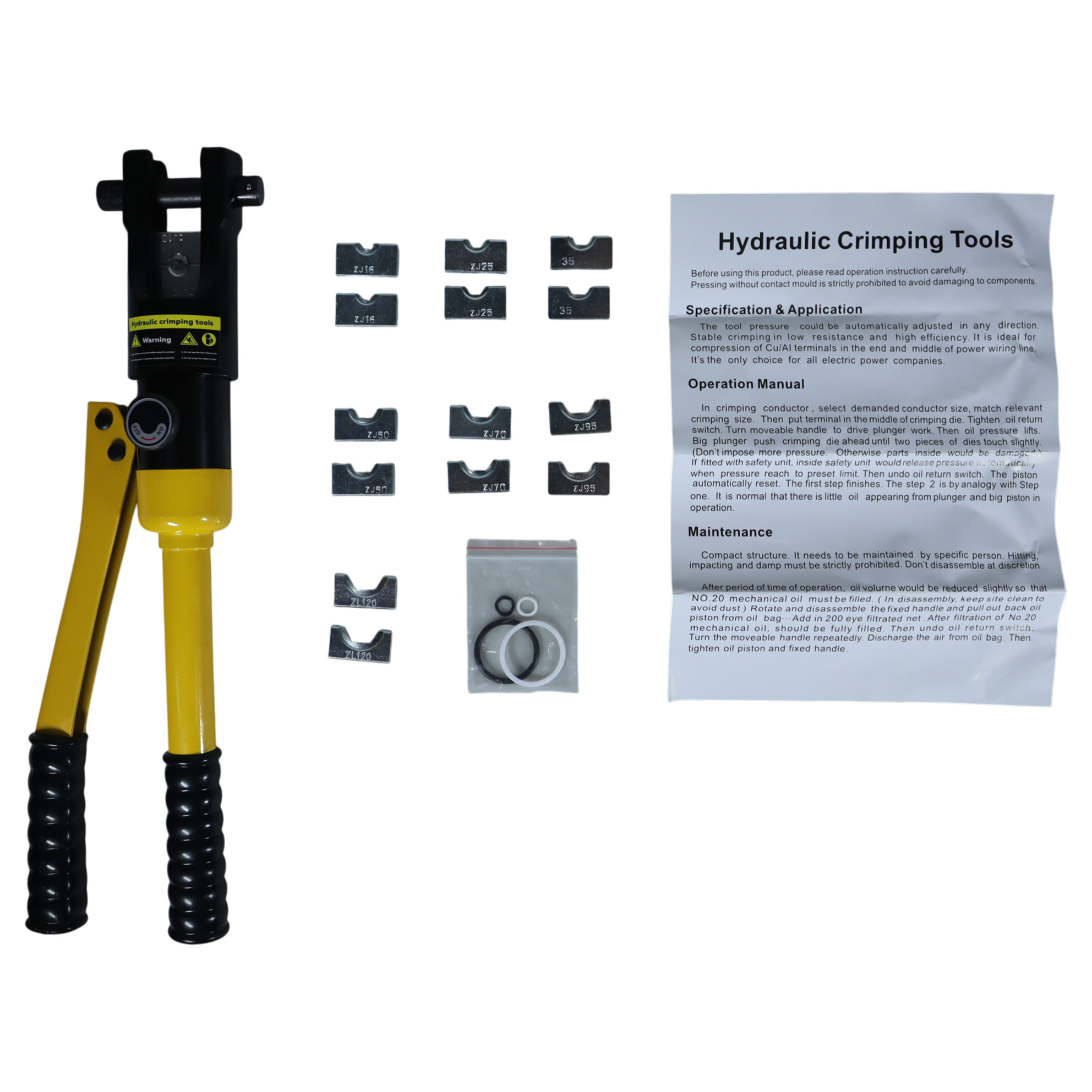 ChanYu Tang Press Skun Hidrolik Crimping Pliers Tool - YQK-120 Gambar produk ChanYu Tang Press Skun Hidrolik Crimping Pliers Tool - YQK-120 - 7