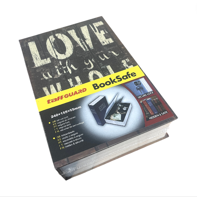 TaffGUARD Kotak Buku Novel Hidden Security Box Book Key Lock Size M - KB-20L Gambar produk TaffGUARD Kotak Buku Novel Hidden Security Box Book Key Lock Size M - KB-20L - Kemasan