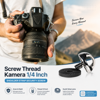 DSLR 1/4 Inch Screw Thread Adaptor Tali String Kamera - YR020