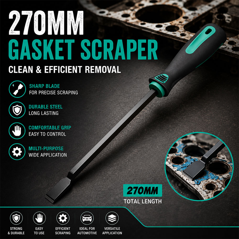 STH Kape Cat Pengikis Alat Pengerok Motor Mobil Gasket Scraper Removal 270mm - NW10 Gambar produk STH Kape Cat Pengikis Alat Pengerok Motor Mobil Gasket Scraper Removal 270mm - NW10 - Utama