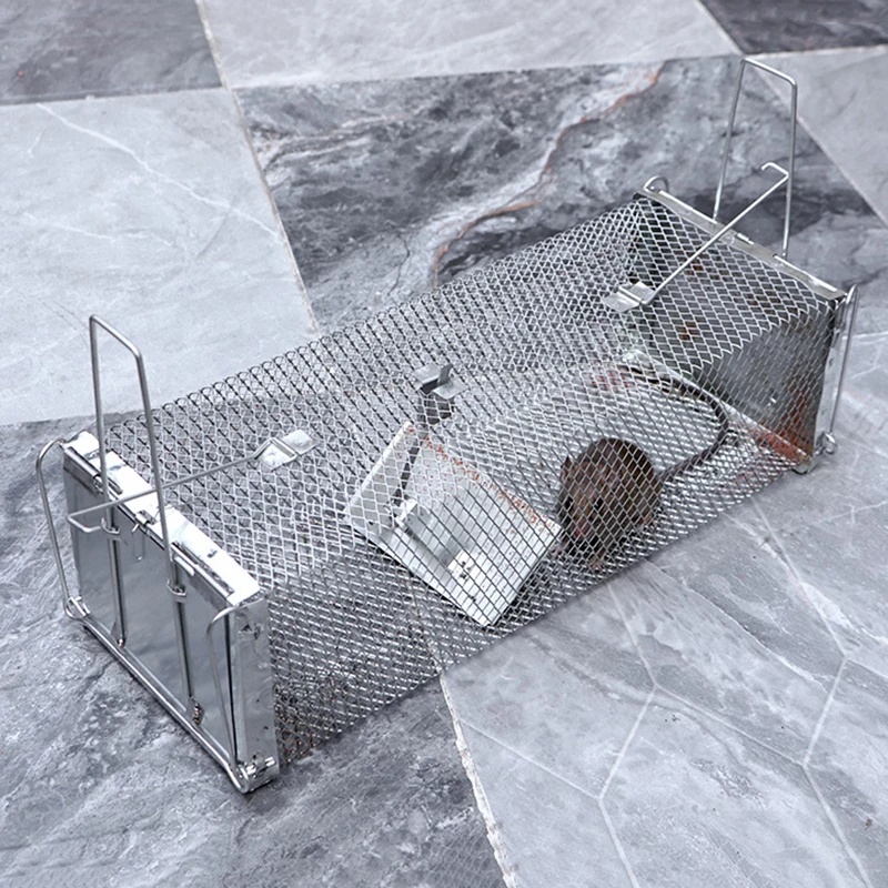 OTTON Jebakan Perangkap Tikus Kandang Besi Automatic Mousetrap - B-20 Gambar produk OTTON Jebakan Perangkap Tikus Kandang Besi Automatic Mousetrap - B-20 - 6