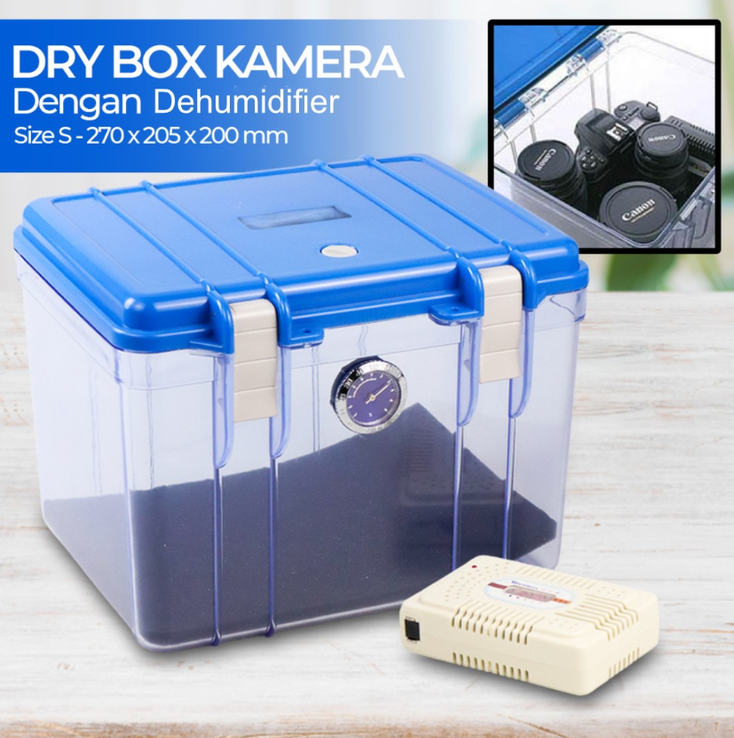 WONDERFUL Dry Box Kamera Kotak Kering Size S with Dehumidifier - DB-2820 Gambar produk WONDERFUL Dry Box Kamera Kotak Kering Size S with Dehumidifier - DB-2820 - Utama