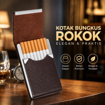 Focus Kotak Bungkus Rokok Elegan Leather Cigarette Case - JD-SH650