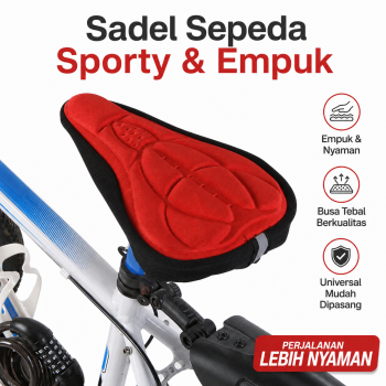 STARBK Cover Jok Sadel Sepeda Sporty Empuk Busa Tebal Universal - 11182