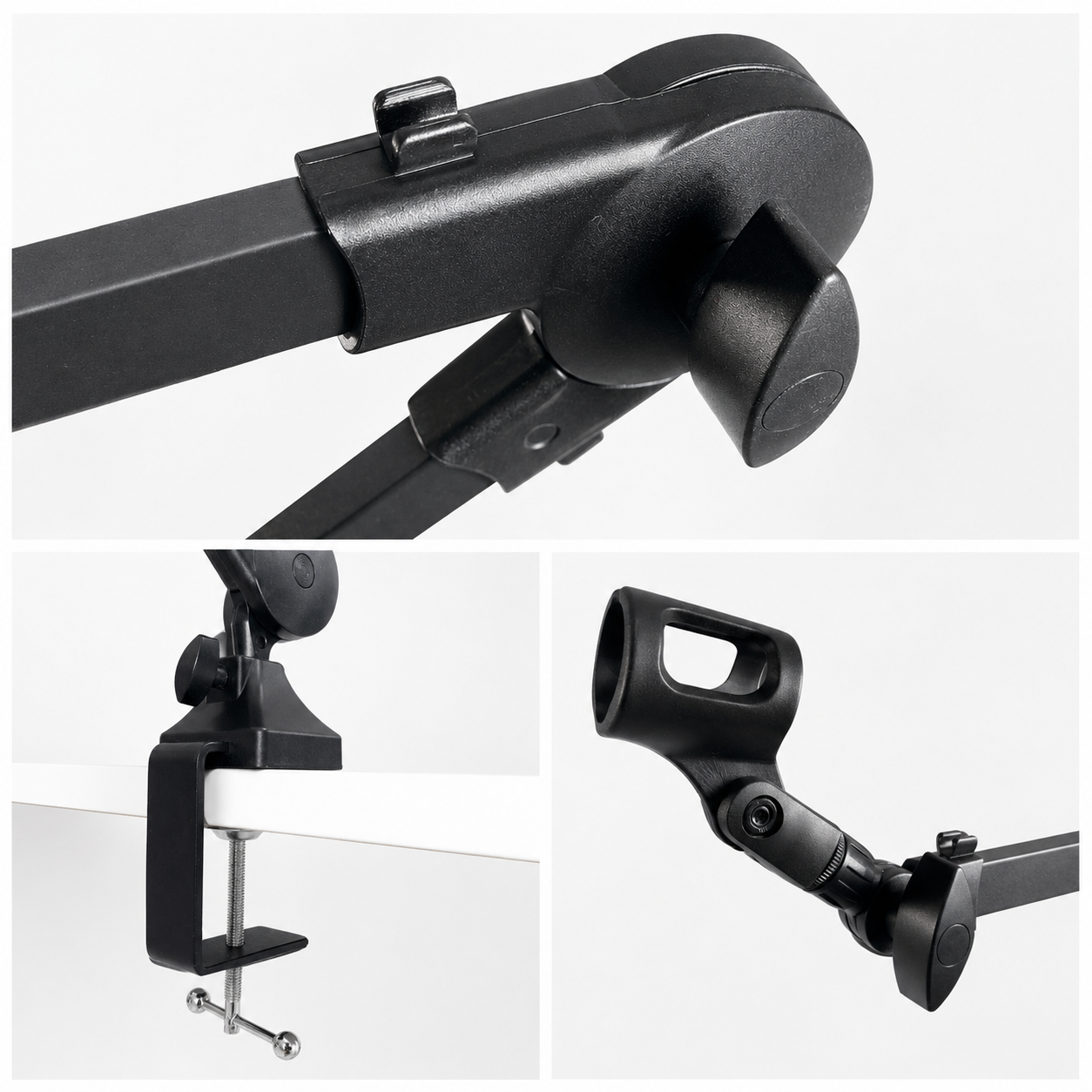 CALANDIS Microphone Boom Arm Stand Holder Springless Adjustable - NB35 Gambar produk CALANDIS Microphone Boom Arm Stand Holder Springless Adjustable - NB35 - 1