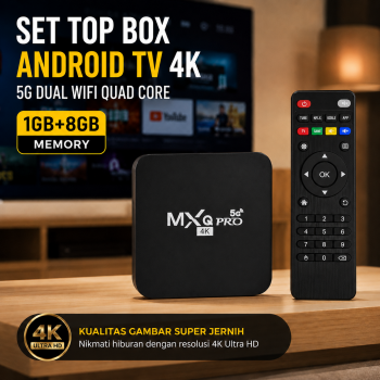 MXQ-PRO Set Top Box Android TV 4K 5G Dual WiFi Quad Core 1GB 8GB - X90