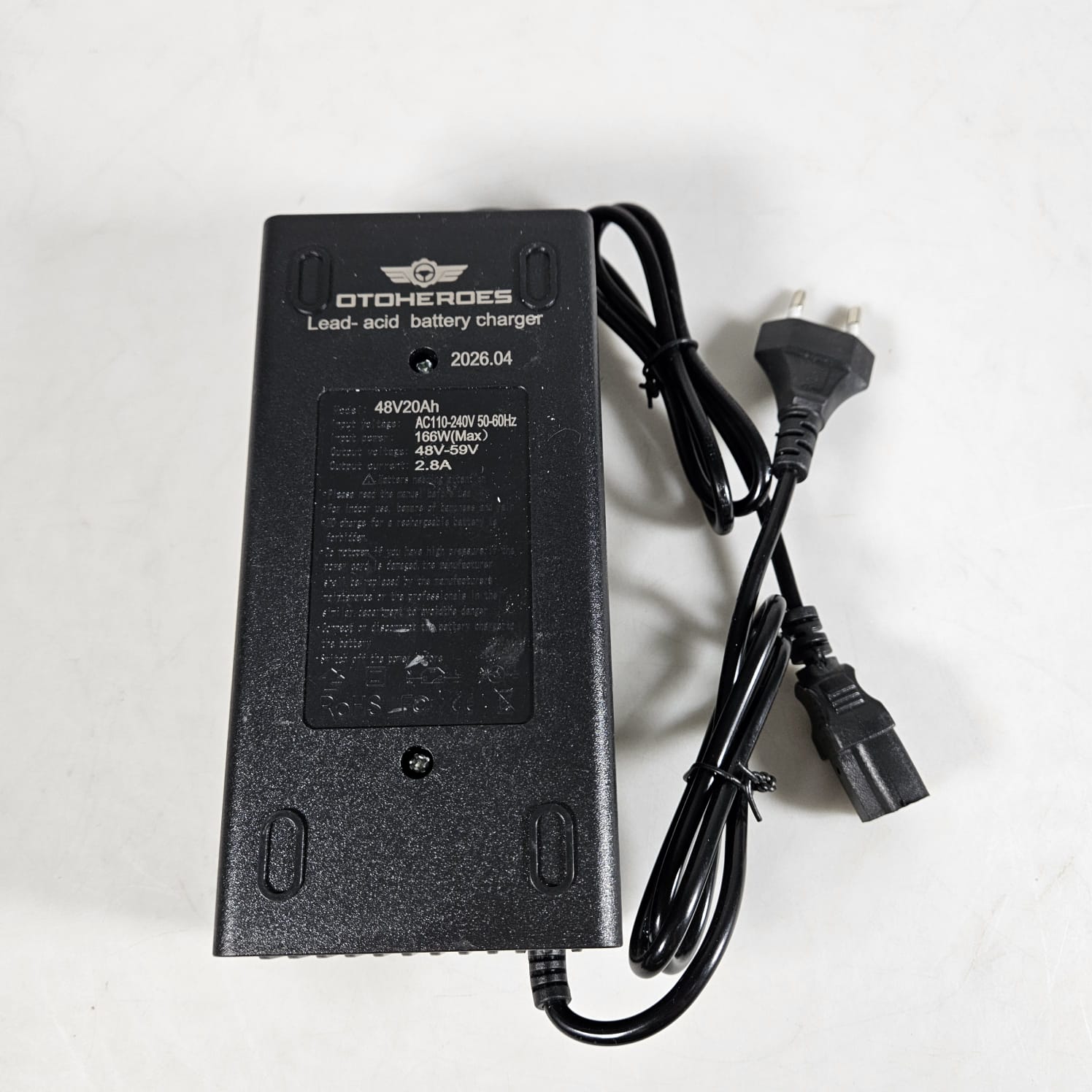 Gambar produk OTOHEROES Adaptor Charger Baterai Skuter IEC C13 Sepeda Listrik 48-59V - 48V20AH - 5