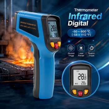 Gambar produk Thermometer Infrared Digital Non Contact LCD Display - 600S