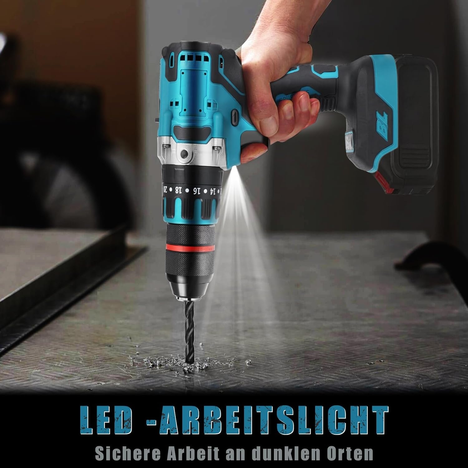 REALIM Bor Listrik Cordless Electric Screwdriver 1300mAh Battery 21V - KR550 Gambar produk REALIM Bor Listrik Cordless Electric Screwdriver 1300mAh Battery 21V - KR550 - 5
