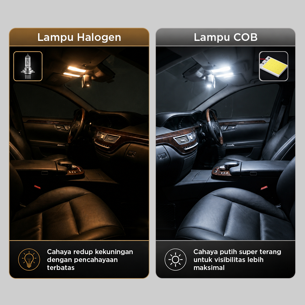 HVIERO Chip Lampu LED COB SMD Interior Mobil 6500K 5W 12V 4 PCS 16x26mm - COB2636-DC12-5 / COB1626-DC12-5 Gambar produk HVIERO Chip Lampu LED COB SMD Interior Mobil 6500K 5W 12V 4 PCS 16x26mm - COB2636-DC12-5 / COB1626-DC12-5 - 3