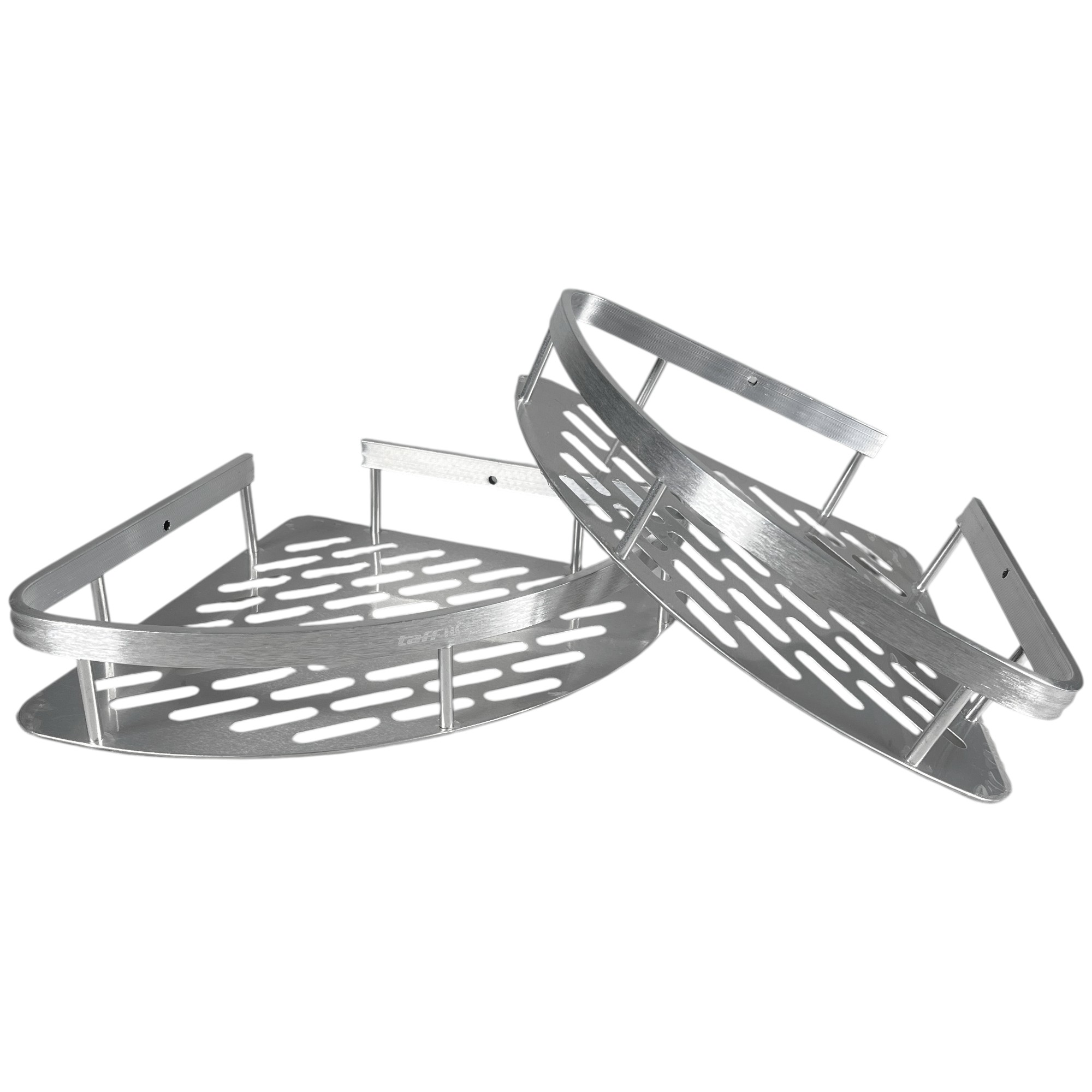 TaffHOME Rak Kamar Mandi Bathroom Corner Shelf Aluminium 2 PCS - RG4A Gambar produk TaffHOME Rak Kamar Mandi Bathroom Corner Shelf Aluminium 2 PCS - RG4A - 1