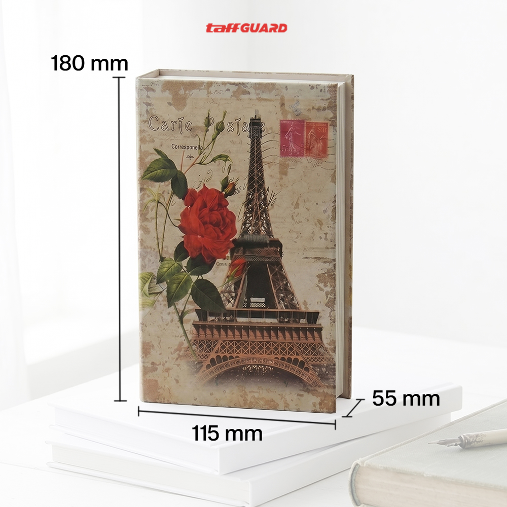 TaffGUARD Kotak Buku Novel Hidden Security Box Book Key Lock Size S - KB-20L Gambar produk TaffGUARD Kotak Buku Novel Hidden Security Box Book Key Lock Size S - KB-20L - 7