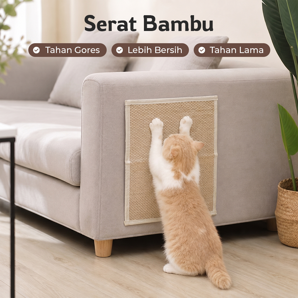 PUPPYSTAR Karpet Garukan Kucing Multifungsi Anti Gores Scratcher Mat 40x60cm - PP4 Gambar produk PUPPYSTAR Karpet Garukan Kucing Multifungsi Anti Gores Scratcher Mat 40x60cm - PP4 - 2