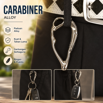 Gmarty Gantungan Kunci Carbiner Skena Gothic Keychain Y2K Alloy - GB6730