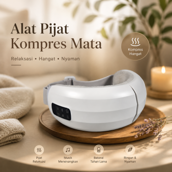 TaffOmicron Alat Pijat Kompres Mata Compress Rechargeable Eye Massager - MYY01-A