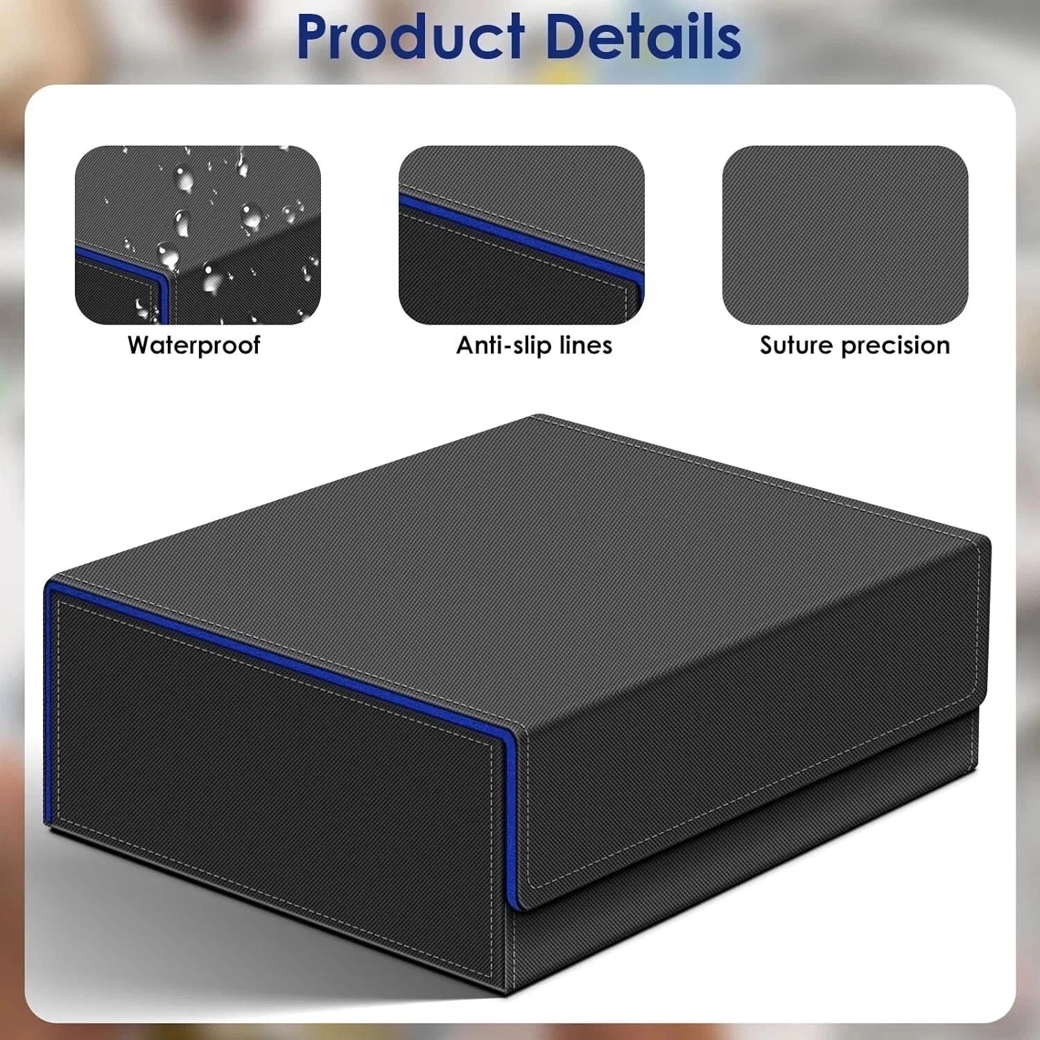 Kitoyz Kotak Penyimpanan Kartu TGC Magnetic PU Leather Storage Box 3 Row - KK-20 Gambar produk Kitoyz Kotak Penyimpanan Kartu TGC Magnetic PU Leather Storage Box 3 Row - KK-20 - 3