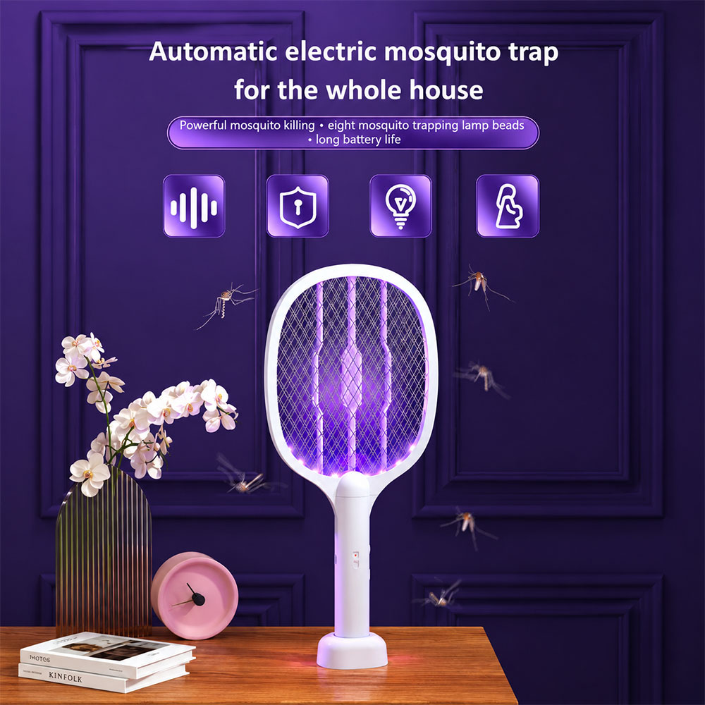Waliz Raket Nyamuk Elektrik 2in1 Mosquito Killer 350mA 3000V - na-672 Gambar produk Waliz Raket Nyamuk Elektrik 2in1 Mosquito Killer 350mA 3000V - na-672 - 5