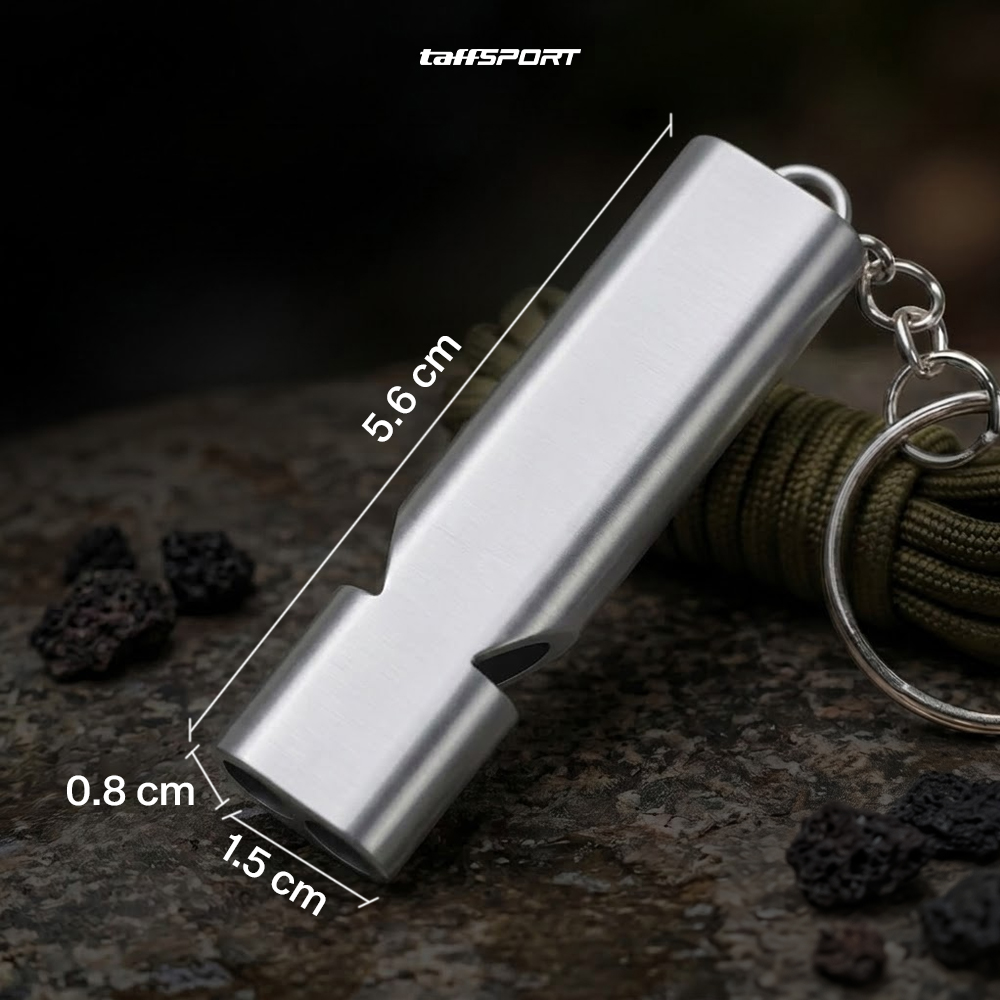 TaffSPORT Gantungan Kunci Peluit Aluminium Outdoor Whistle - Z648 Gambar produk TaffSPORT Gantungan Kunci Peluit Aluminium Outdoor Whistle - Z648 - 8