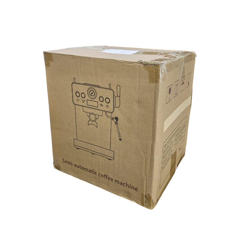 Trieste Mesin Kopi Espresso Coffee Maker Frothing 20 Bar 1.2L 1150 W - CM-601G Gambar produk Trieste Mesin Kopi Espresso Coffee Maker Frothing 20 Bar 1.2L 1150 W - CM-601G - Kemasan