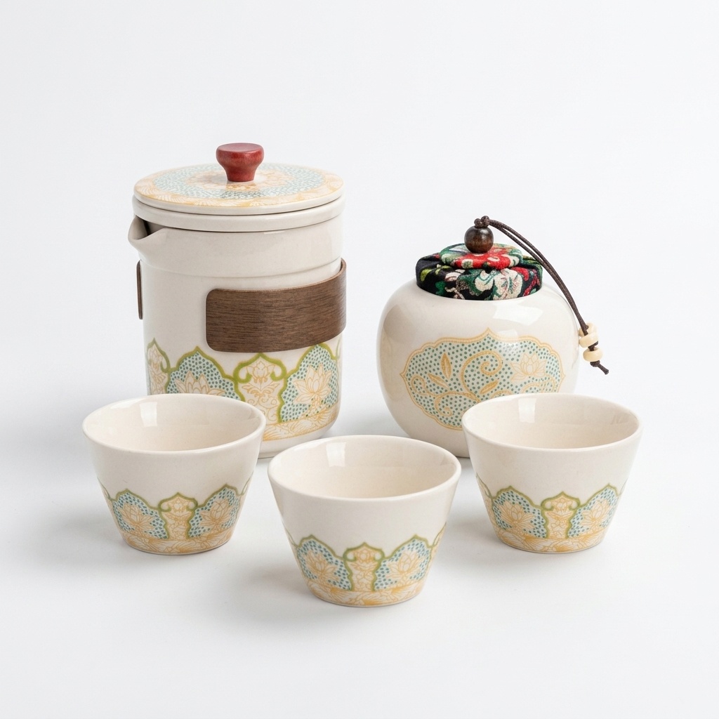 One Two Cups Set Teko Gelas Keramik Kopi Teh 3 Cangkir 1 Teko Toples - S520 (OBRAL/DEFECT) Gambar produk One Two Cups Set Teko Gelas Keramik Kopi Teh 3 Cangkir 1 Teko Toples - S520 (OBRAL/DEFECT) - 4