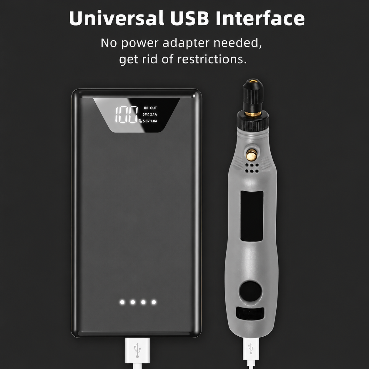 NEWACALOX Bor Mini Grinder Polishing Electric Drill USB Rechargeable - 201 Gambar produk NEWACALOX Bor Mini Grinder Polishing Electric Drill USB Rechargeable - 201 - 3