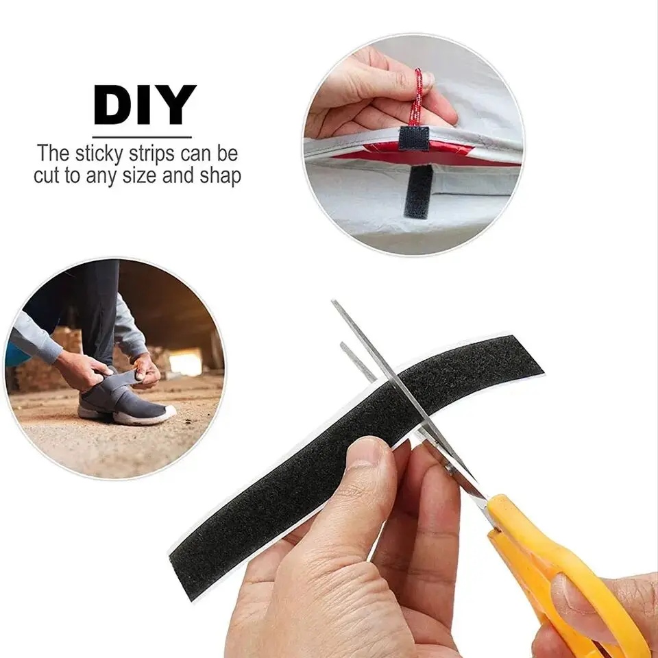 HAFINE Lakban Velcro Hook and Loop Magic Nylon Sticker 3cm 1M - ZNK110 Gambar produk HAFINE Lakban Velcro Hook and Loop Magic Nylon Sticker 3cm 1M - ZNK110 - 3