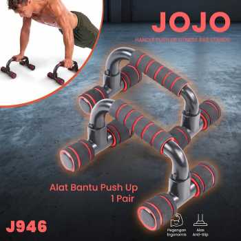 JOJO Alat Bantu Push Up Handle Fitness Bar Stands 1 Pair - J946