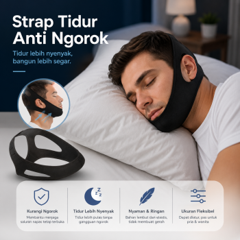 Sabuk Tidur Anti Ngorok Snoring Solution Chin Rest Band Strap - AO55