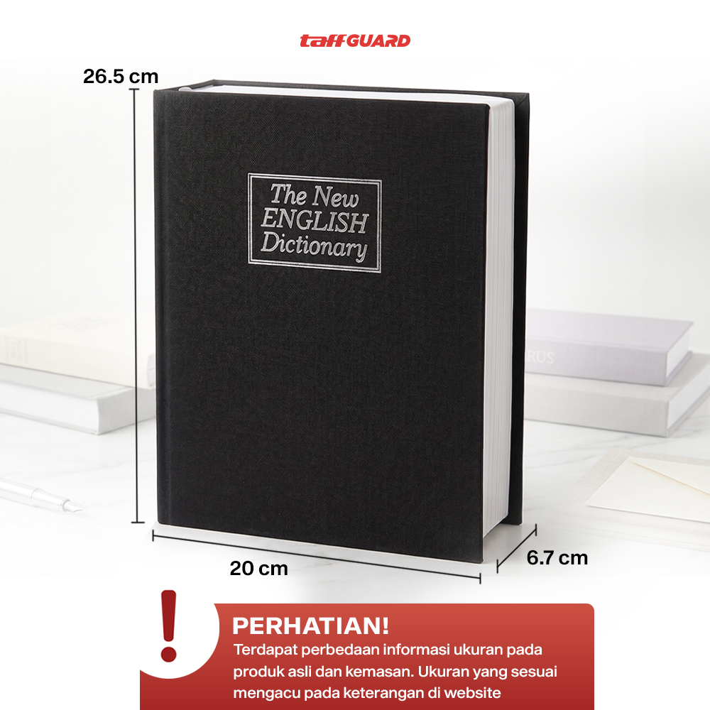 TaffGUARD Brankas Buku Kamus Kunci Manual Anti Maling Hidden Safe Box Besar - KB-10L Gambar produk TaffGUARD Brankas Buku Kamus Kunci Manual Anti Maling Hidden Safe Box Besar - KB-10L - 7