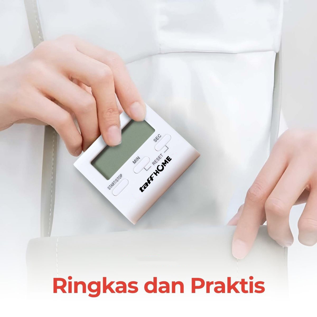 TaffHOME Timer Masak Dapur Digital Magnetic Alarm Kitchen Countdown - T10 Gambar produk TaffHOME Timer Masak Dapur Digital Magnetic Alarm Kitchen Countdown - T10 - 3