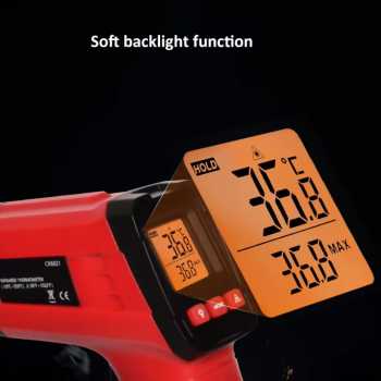 Gambar produk Anseny Termometer Industrial Digital Thermogun Infrared Dual Color LCD - CX6022 - 2