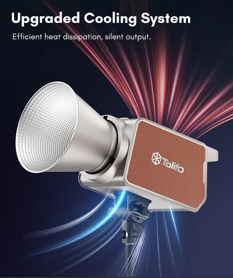 Tolifo Lampu Palm LED Video Light Bi-Color Bowens 2700-6500K 550W - PL-550B Gambar produk Tolifo Lampu Palm LED Video Light Bi-Color Bowens 2700-6500K 550W - PL-550B - 2
