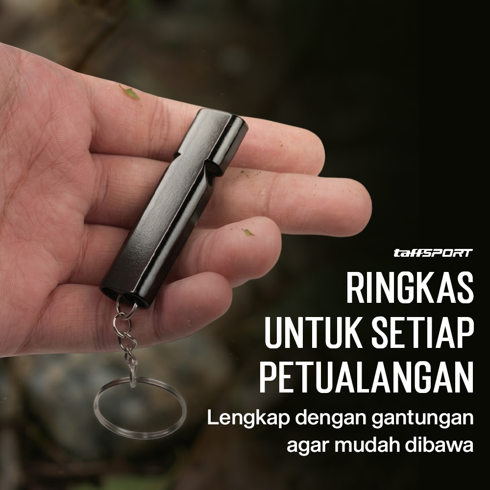 TaffSPORT Gantungan Kunci Peluit Aluminium Outdoor Whistle - Z648 Gambar produk TaffSPORT Gantungan Kunci Peluit Aluminium Outdoor Whistle - Z648 - 3
