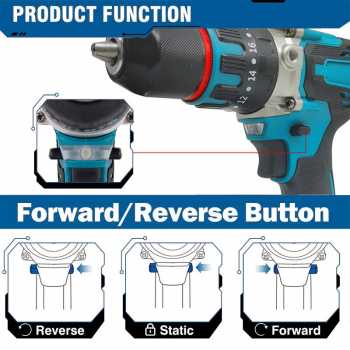 Gambar produk REALIM Bor Listrik Cordless Electric Screwdriver 1300mAh Battery 21V - KR550 - 4