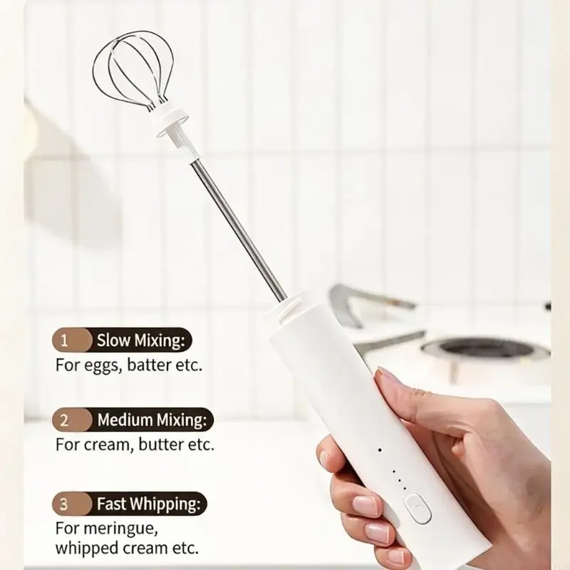 Wendict Hand Mixer Mini Pengocok Milk Frother USB Charge 800mAh - KC-20 Gambar produk Wendict Hand Mixer Mini Pengocok Milk Frother USB Charge 800mAh - KC-20 - 2