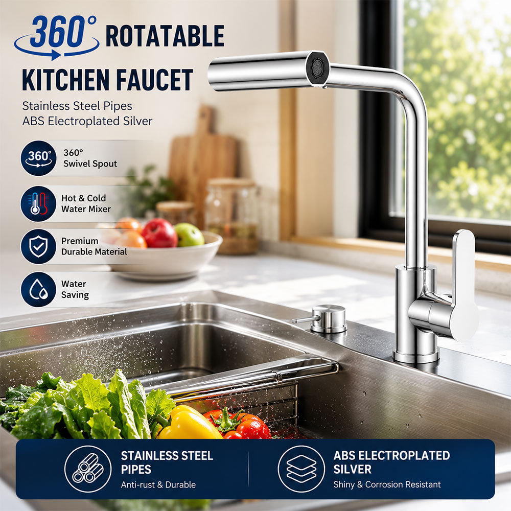 BATHE PROJECT Keran Air Cuci Piring 4 Mode 360 Digree Mix Panas Dingin - O5 Gambar produk BATHE PROJECT Keran Air Cuci Piring 4 Mode 360 Digree Mix Panas Dingin - O5 - Utama