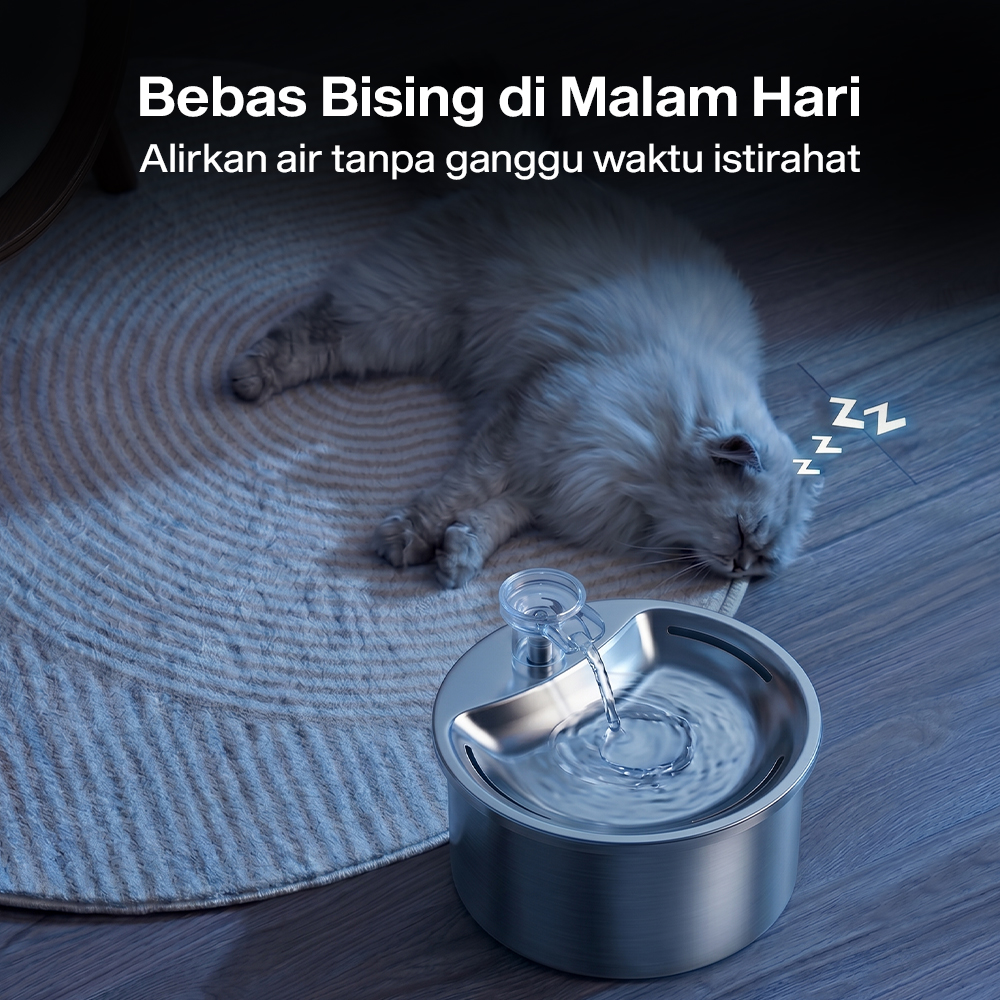 AONISE Water Dispenser Fountain Tempat Air Minum Kucing Anjing 2L - FT333 Gambar produk AONISE Water Dispenser Fountain Tempat Air Minum Kucing Anjing 2L - FT333 - 4