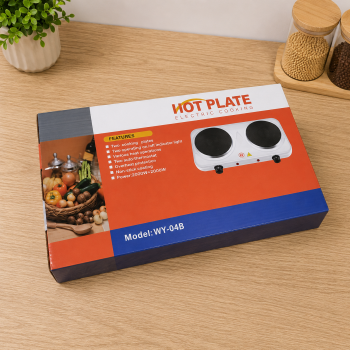 Gambar produk TaffHOME Kompor Listrik 2 Tungku Portable Hot Plate 2000W - H2-2000-04 - Kemasan