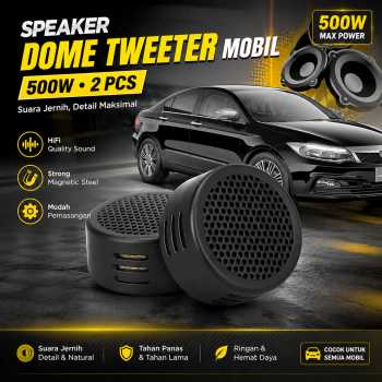 Gambar produk Tiaoping Speaker Mini Dome Tweeter Mobil HiFi 500W 2 PCS - TP-005A