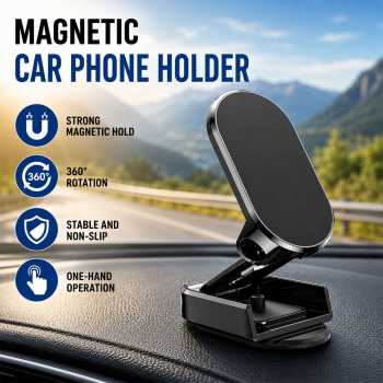 PEFT Holder HP Mobil Magnetic 360 Rotation Car Phone Holder - HM-20